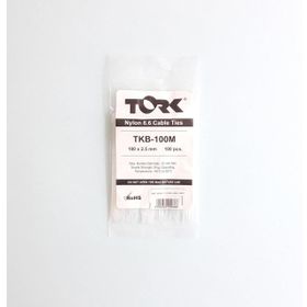Tork TKB-100M 100 Adet 2.5x100 mm Beyaz Kablo Bağı