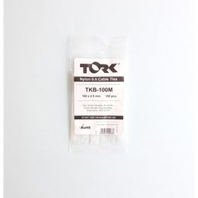 Tork TKB-100M 100 Adet 2.5x100 mm Beyaz Kablo Bağı