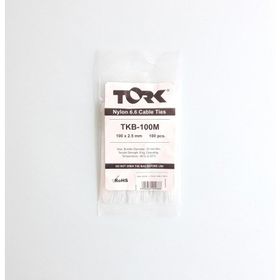 Tork TKB-100M 100 Adet 2.5x100 mm Beyaz Kablo Bağı