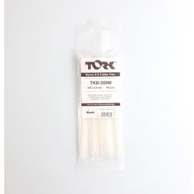 Tork TKB-200M 100 Adet 2.5x203 mm Beyaz Kablo Bağı