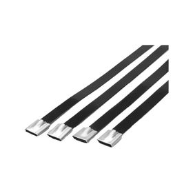 Tork TKBCP-370S 100 Adet 4.6x370 mm Polyester Kaplı Çelik Kablo Bağı