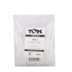 Tork TKE-1 100 Adet 33x12 mm Kablo Bağı Etiket Taşıyıcı