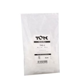 Tork TKE-2 100 Adet 44x19 mm Kablo Bağı Etiket Taşıyıcı 10