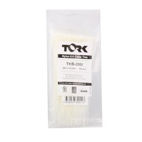 Tork TRK-200 200x7.5 mm Beyaz 100'lü Kablo Bağı
