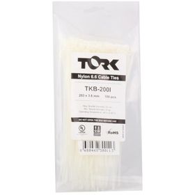 Tork TRK-200 200x7.5 mm Beyaz 100'lü Kablo Bağı