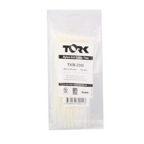 Tork TRK-200 200x7.5 mm Beyaz 100'lü Kablo Bağı