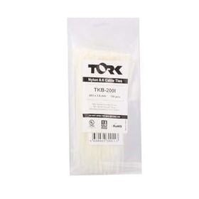 Tork TRK-200 200x7.5 mm Beyaz 100'lü Kablo Bağı
