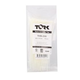 Tork TRK-450-7,5 mm Beyaz 100'lü Kablo Bağı