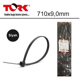Tork TRK-710-9,0 mm Beyaz 100'lü Kablo Bağı