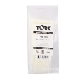Tork TRK-750-7,5 mm Beyaz 100'lü Kablo Bağı