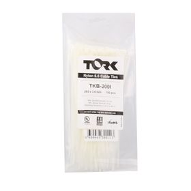Tork TRK-750-7,5 mm Beyaz 100'lü Kablo Bağı