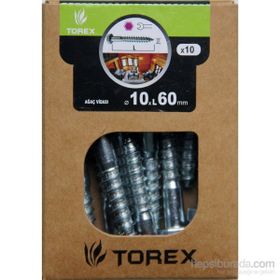 Toros DIN571 Akb Ağaç Vd Byz 10 Adet 10x60 mm Vida