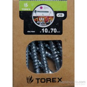 Toros DIN571 Akb Ağaç Vd Byz 10 Adet 10x70 mm Vida