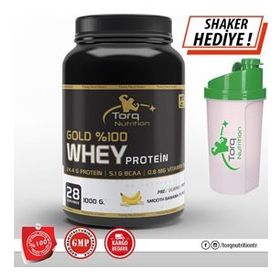 Torq Nutrition Gold Whey Protein Muz Aromalı 1000 gr Protein Tozu