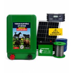 Torsan Pro Plus 2000 Domuz Ayı Kovucu 2000 mt Güneş Panelli Elektrikli Çit Sistemi