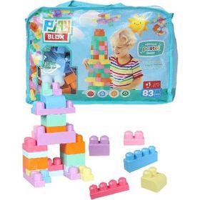 ToruToys 2946 Play Blox Pastel Blok Saklama Çantalı 83 Parça Yapı Oyuncakları