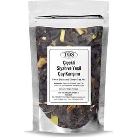 Tos 250 gr Çiçekli Siyah ve Yeşil Karışımı