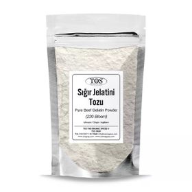 Tos The Organic Spices 100 gr 220 Bloom Saf Sığır Jelatini Tozu