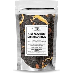 TOS The Organic Spices 100 gr Çilek ve Aynısefa Karışımlı Siyah Çay
