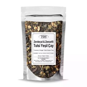 TOS The Organic Spices 100 gr Zerdeçal Zencefil Tulsi Yeşil Çay