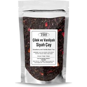 TOS The Organic Spices 250 gr Çilek ve Vanilyalı Siyah Çay