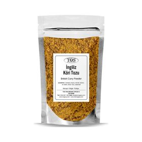 TOS The Organic Spices 250 gr İngiliz Usulü Köri Tozu
