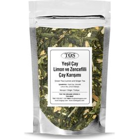 TOS The Organic Spices 250 gr Yeşil Çay | Limon ve Zencefilli Çay