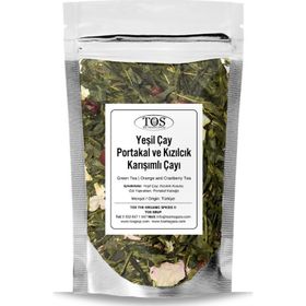 TOS The Organic Spices 250 gr Yeşil Çay | Portakal ve Kızılcık Çayı