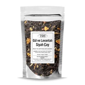 TOS The Organic Spices 250 Gül ve Lavantalı Siyah Çay