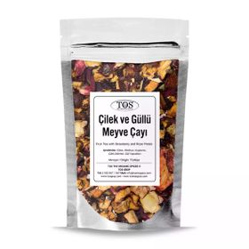 Tos The Organic Spices 40 gr Çilek ve Gül Yapraklı Meyve Çayı
