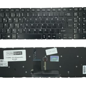 Toshiba Nsk-V90BQ Nsk-V90SQ Işıklı Siyah TR Uyumlu Laptop Klavye