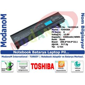 Toshiba PA3478U-1BRS Notebook Bataryası