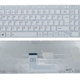 Toshiba Satellite L50-B-1V2 L50-B-1VN L50-B-1VP Beyaz Uyumlu Laptop Klavye