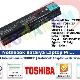 Toshiba Satellite L500-12W L500-12N L500-1UG Laptop Uyumlu Batarya