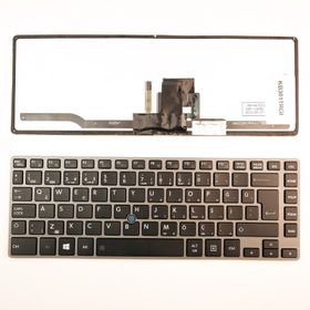 Toshiba Tecra Z40 Çerçeve Işıklı Gri Uyumlu Laptop Klavye