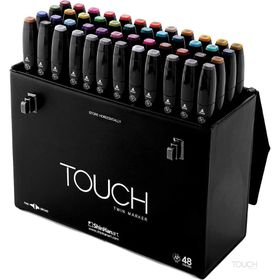 Touch 48'li Set Twin Brush Marker Kalem