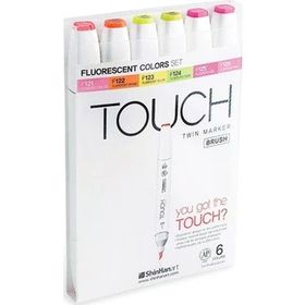 Touch 6'lı Set Florasan Renkler Twin Brush Marker Kalem