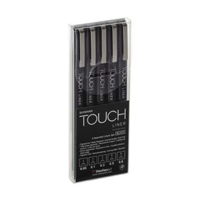 Touch Liner SH4100005 5li Siyah Teknik Çizim Kalemi