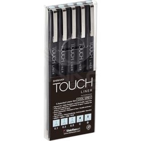 Touch SH4101205 5'li Set Cool Grey Liner Teknik Çizim Kalemi