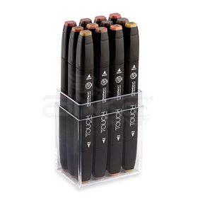 Touch Twin 1101210 12'li Set Ahşap Renkler Çift Uçlu Marker Kalem