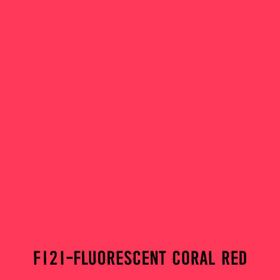 Touchliit F121 Fluorescent Coral Red Çift Taraflı Marker Kalem