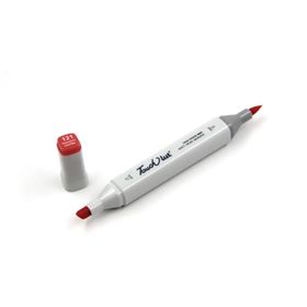Touchliit F121 Fluorescent Coral Red Çift Taraflı Marker Kalem