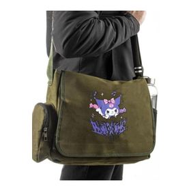 Touz Moda Harajuku Anime Kuromi Siyah Unisex Postacı Çantası