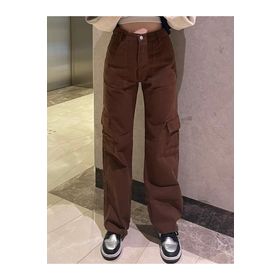 Touz Moda Kahverengi Kargo Cep Detay Pantolon