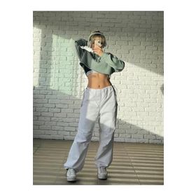 Touz Moda Tactical Gabardin Beyaz Kumaş Kadın Pantolon