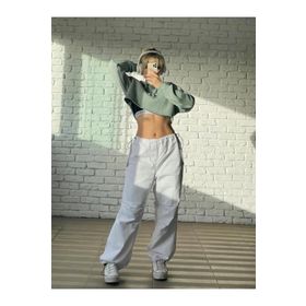 Touz Moda Tactical Gabardin Beyaz Kumaş Kadın Pantolon