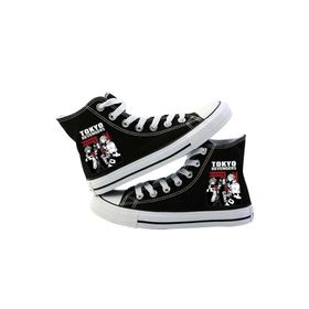 Touz Moda Tokyo Revengers Boys Baskılı Siyah Kanvas Ayakkabı