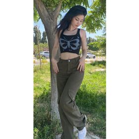 Touz Moda Y2K Yeşil Kargo Kadın Pantolon