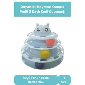 Tower Of Tracks 3 Katlı Dayanıklı Kaymaz Kauçuk Pedli Kedi Oyuncağı