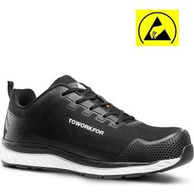 Toworkfor Süper Set Black S1P SRC ESD İthal İş Ayakkabısı